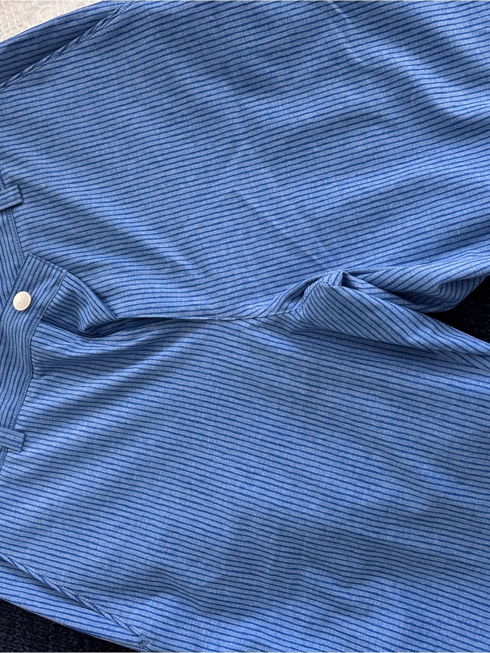 Peter Millar Blue Striped Flat Front Men’s Shorts